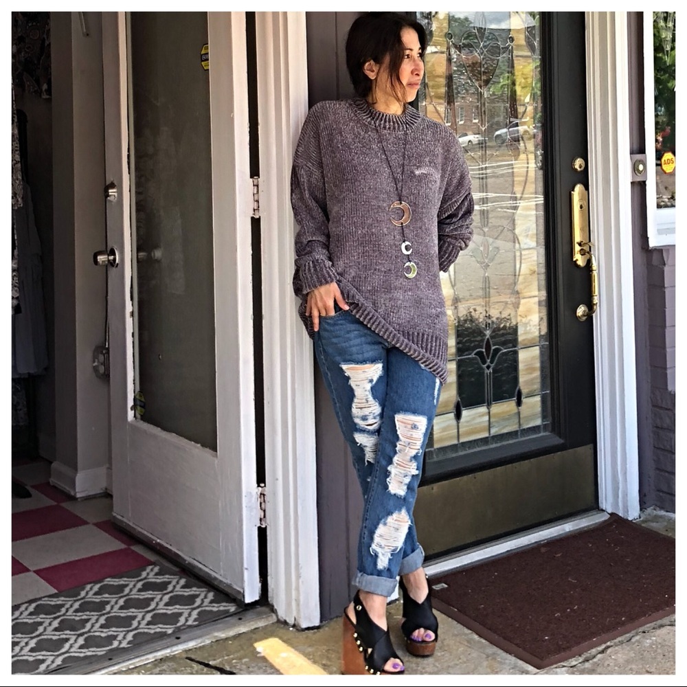 ✨LAST ONE✨Loose fit soft chenille sweater - Picture 5 of 8